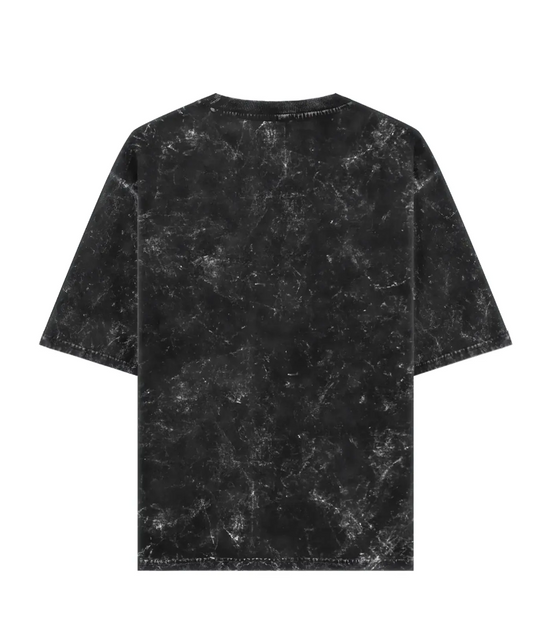 Lazy Lions | Drop Shoulder Acid wash Black 240 GSM T shirt