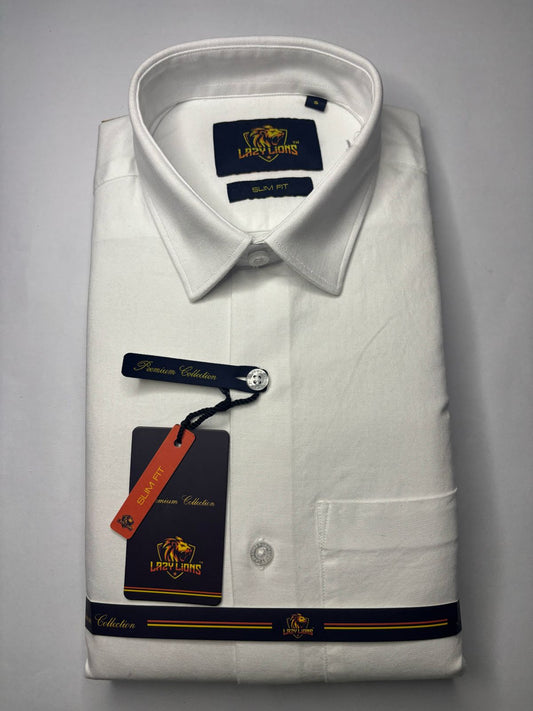 Lazy Lions Plain Cotton shirt | white