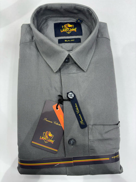 Lazy Lions Plain Cotton shirt | Grey